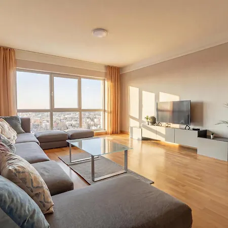 24th Floor Panoramic With Free Parking - Panorama Residences - 5 Min To Rix Апартаменты