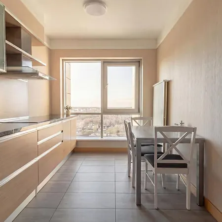 Апартаменты 24th Floor Panoramic With Free Parking - Panorama Residences - 5 Min To Rix *